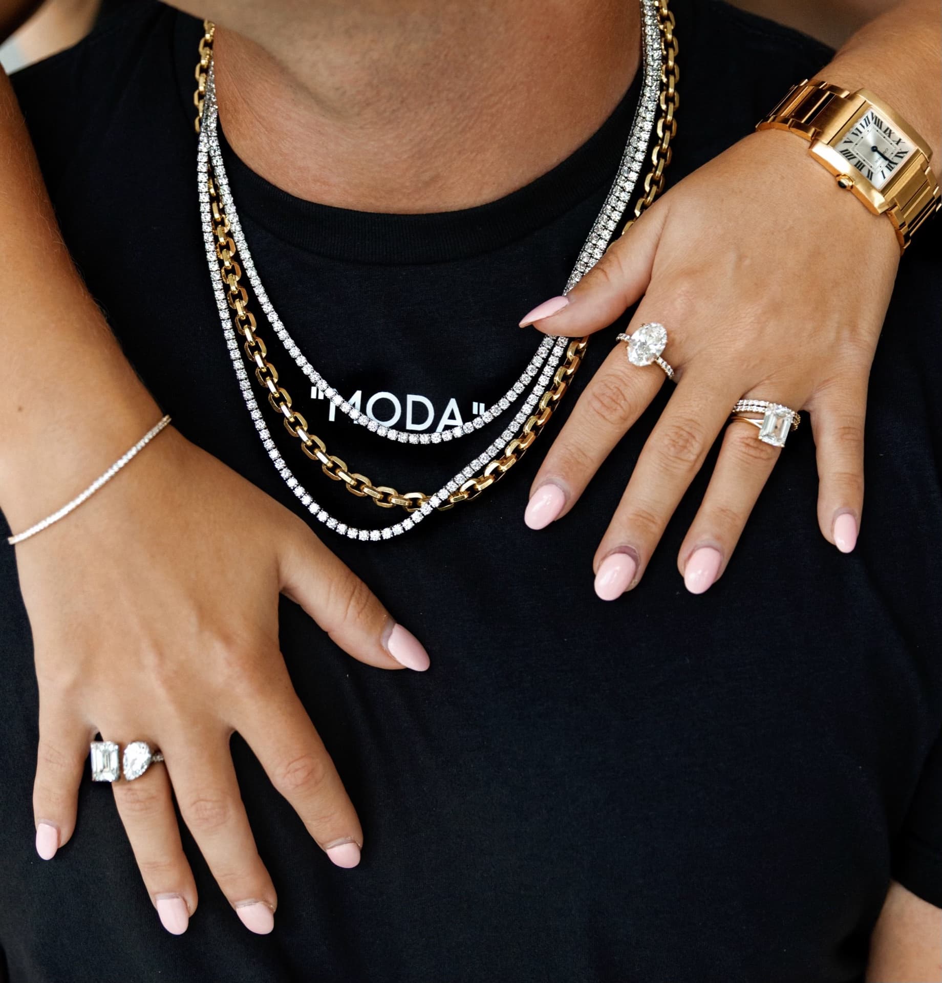 A finished Moda Diamonds piece.