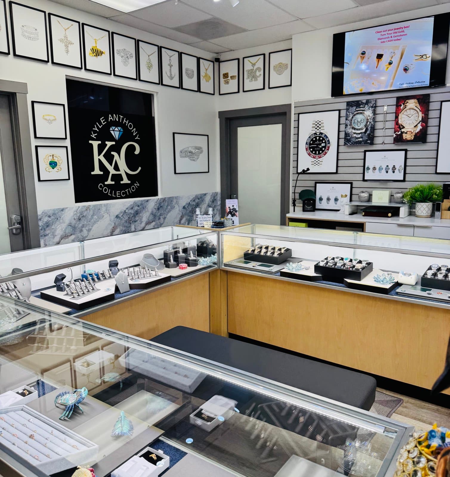 The Kyle Anthony Collection showroom in Seminole, Florida
